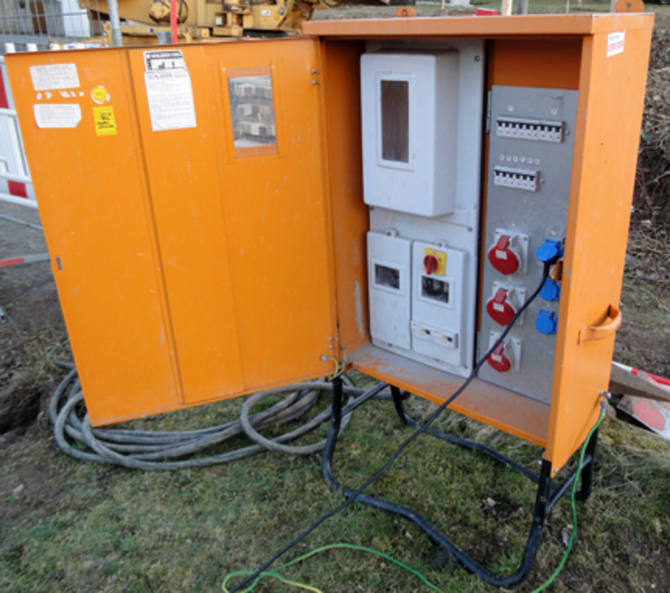 Baustromkasten bei Elektro Schott in Würzburg